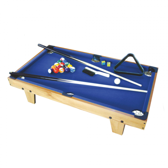 wooden pool table