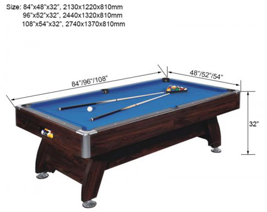 8 ball pool table for sale